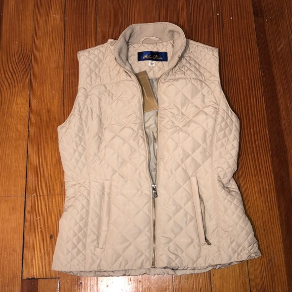 NWT Blue Rain Beige Vest - Picture 3 of 6